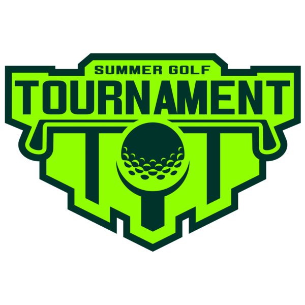 Tournament Summer golf logo template Thumbnail