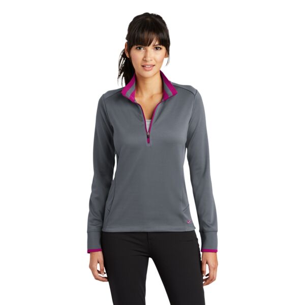 Ladies Dri FIT 1/2 Zip Cover Up Thumbnail