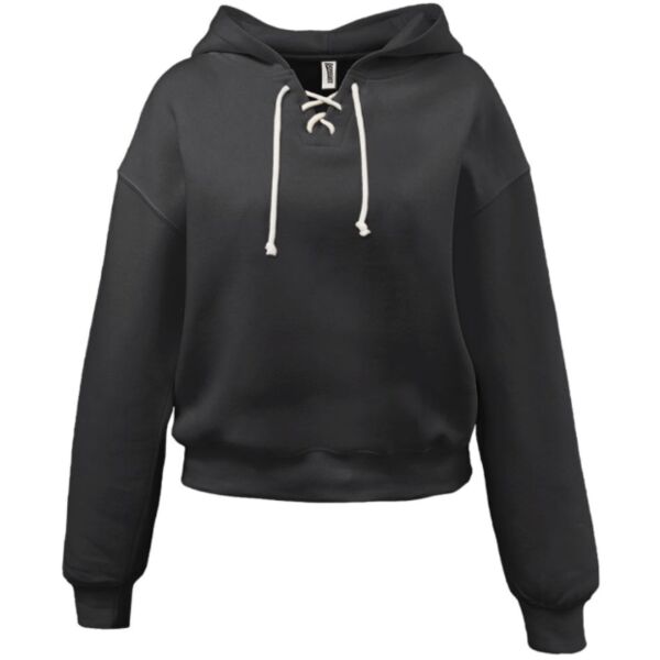 Lace-Up Crop Hoodie Thumbnail