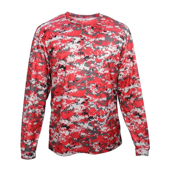 Digital Camo Youth Long Sleeve T-Shirt Thumbnail