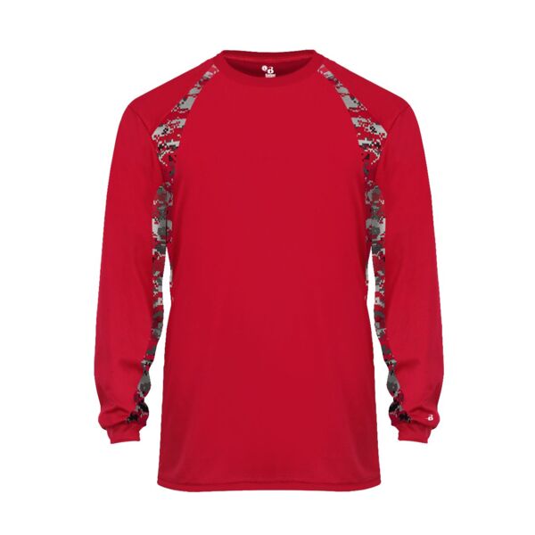 Digital Camo Hook Long Sleeve T-Shirt Thumbnail