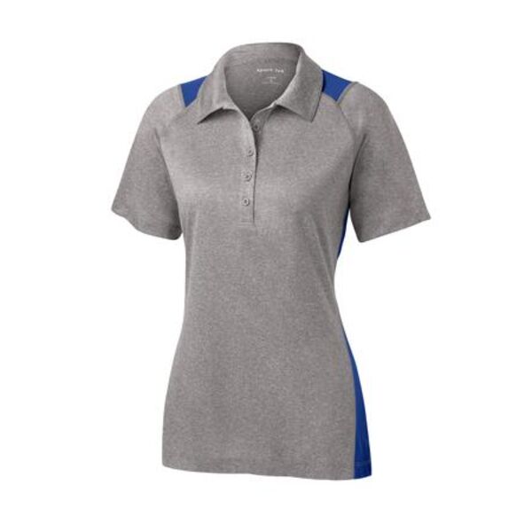 Ladies Heather Colorblock Contender Polo Thumbnail