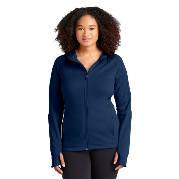 Ladies Tech Fleece Full Zip Hooded Jacket Thumbnail