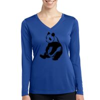 Ladies Long Sleeve PosiCharge ® Competitor™ V Neck Tee Thumbnail