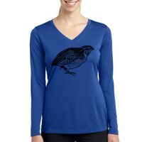 Ladies Long Sleeve PosiCharge ® Competitor™ V Neck Tee Thumbnail