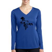 Ladies Long Sleeve PosiCharge ® Competitor™ V Neck Tee Thumbnail