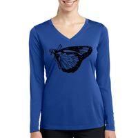 Ladies Long Sleeve PosiCharge ® Competitor™ V Neck Tee Thumbnail