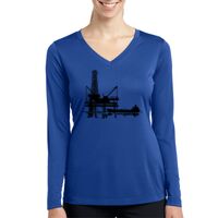 Ladies Long Sleeve PosiCharge ® Competitor™ V Neck Tee Thumbnail