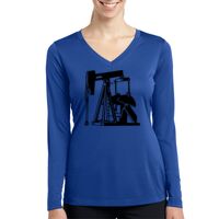 Ladies Long Sleeve PosiCharge ® Competitor™ V Neck Tee Thumbnail