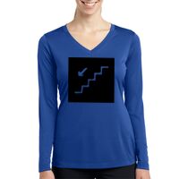 Ladies Long Sleeve PosiCharge ® Competitor™ V Neck Tee Thumbnail