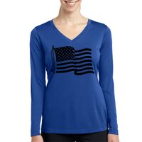 Ladies Long Sleeve PosiCharge ® Competitor™ V Neck Tee Thumbnail