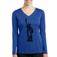 Ladies Long Sleeve PosiCharge ® Competitor™ V Neck Tee Thumbnail