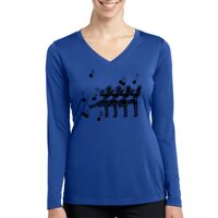 Ladies Long Sleeve PosiCharge ® Competitor™ V Neck Tee Thumbnail