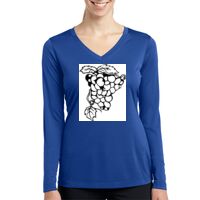 Ladies Long Sleeve PosiCharge ® Competitor™ V Neck Tee Thumbnail