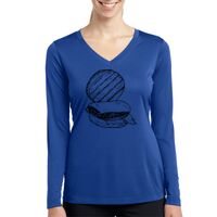 Ladies Long Sleeve PosiCharge ® Competitor™ V Neck Tee Thumbnail