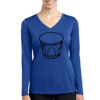 Ladies Long Sleeve PosiCharge ® Competitor™ V Neck Tee Thumbnail