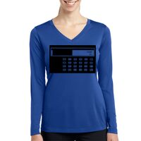 Ladies Long Sleeve PosiCharge ® Competitor™ V Neck Tee Thumbnail