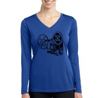 Ladies Long Sleeve PosiCharge ® Competitor™ V Neck Tee Thumbnail