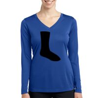 Ladies Long Sleeve PosiCharge ® Competitor™ V Neck Tee Thumbnail