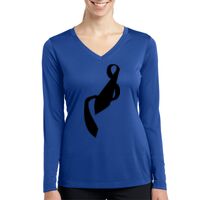 Ladies Long Sleeve PosiCharge ® Competitor™ V Neck Tee Thumbnail