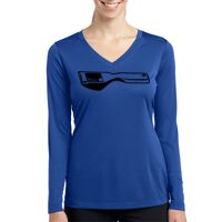 Ladies Long Sleeve PosiCharge ® Competitor™ V Neck Tee Thumbnail