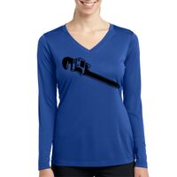 Ladies Long Sleeve PosiCharge ® Competitor™ V Neck Tee Thumbnail