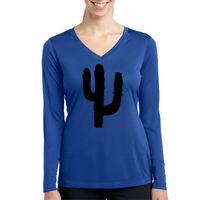 Ladies Long Sleeve PosiCharge ® Competitor™ V Neck Tee Thumbnail