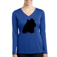 Ladies Long Sleeve PosiCharge ® Competitor™ V Neck Tee Thumbnail