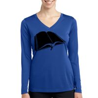 Ladies Long Sleeve PosiCharge ® Competitor™ V Neck Tee Thumbnail