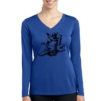 Ladies Long Sleeve PosiCharge ® Competitor™ V Neck Tee Thumbnail