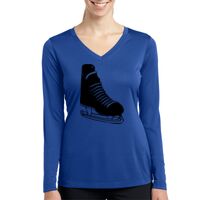 Ladies Long Sleeve PosiCharge ® Competitor™ V Neck Tee Thumbnail