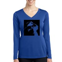 Ladies Long Sleeve PosiCharge ® Competitor™ V Neck Tee Thumbnail