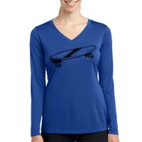 Ladies Long Sleeve PosiCharge ® Competitor™ V Neck Tee Thumbnail