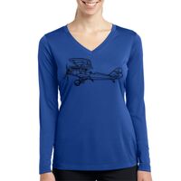 Ladies Long Sleeve PosiCharge ® Competitor™ V Neck Tee Thumbnail