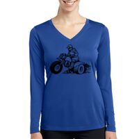 Ladies Long Sleeve PosiCharge ® Competitor™ V Neck Tee Thumbnail