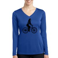 Ladies Long Sleeve PosiCharge ® Competitor™ V Neck Tee Thumbnail