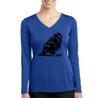 Ladies Long Sleeve PosiCharge ® Competitor™ V Neck Tee Thumbnail