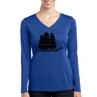 Ladies Long Sleeve PosiCharge ® Competitor™ V Neck Tee Thumbnail