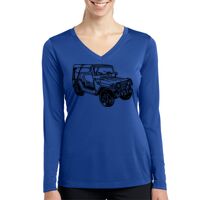 Ladies Long Sleeve PosiCharge ® Competitor™ V Neck Tee Thumbnail