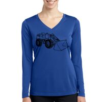 Ladies Long Sleeve PosiCharge ® Competitor™ V Neck Tee Thumbnail