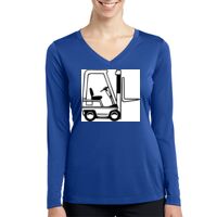 Ladies Long Sleeve PosiCharge ® Competitor™ V Neck Tee Thumbnail