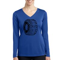 Ladies Long Sleeve PosiCharge ® Competitor™ V Neck Tee Thumbnail