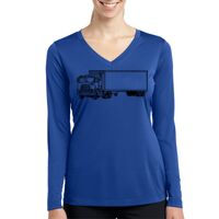 Ladies Long Sleeve PosiCharge ® Competitor™ V Neck Tee Thumbnail