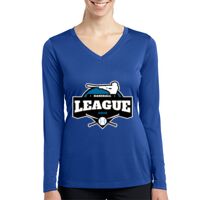 Ladies Long Sleeve PosiCharge ® Competitor™ V Neck Tee Thumbnail