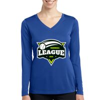 Ladies Long Sleeve PosiCharge ® Competitor™ V Neck Tee Thumbnail