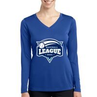 Ladies Long Sleeve PosiCharge ® Competitor™ V Neck Tee Thumbnail