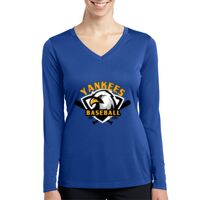 Ladies Long Sleeve PosiCharge ® Competitor™ V Neck Tee Thumbnail