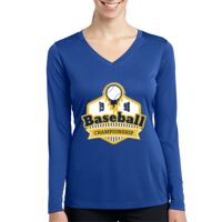 Ladies Long Sleeve PosiCharge ® Competitor™ V Neck Tee Thumbnail