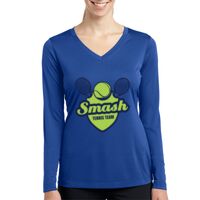 Ladies Long Sleeve PosiCharge ® Competitor™ V Neck Tee Thumbnail