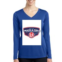 Ladies Long Sleeve PosiCharge ® Competitor™ V Neck Tee Thumbnail